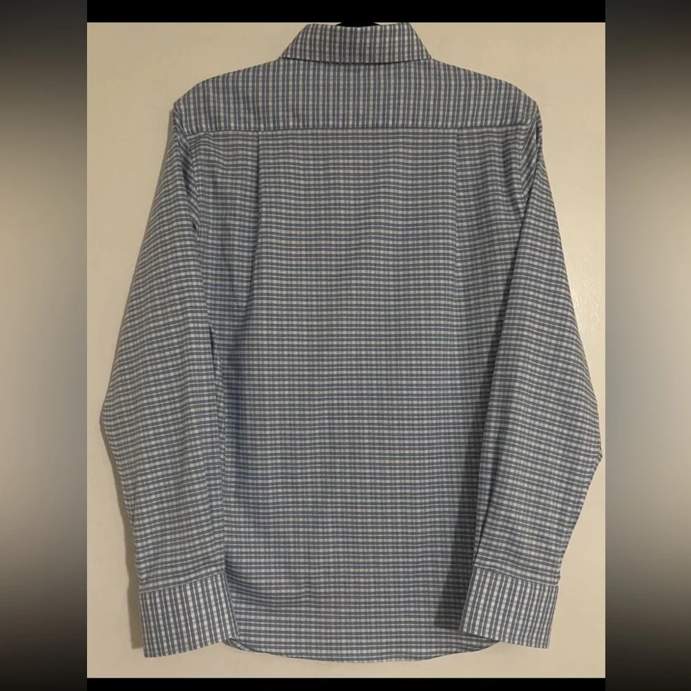 Catham Road Collared Shirt NWT Button-Down Checkerboard Long Sleeve MEN'S SMALL - Picture 3 of 14